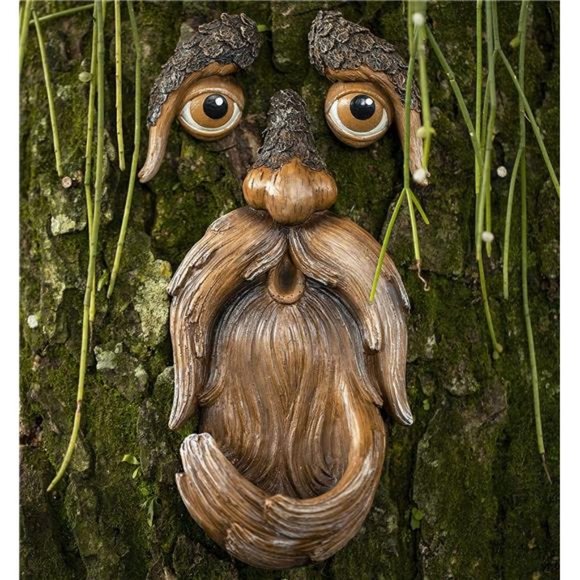 Tree Faces Decor Outdoor – Tree Hugger Yard Art Garden Decoration – Bird Feeders - Picture 1 of 12